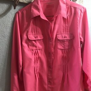 Pleated Columbia Long Sleeve UV Protection